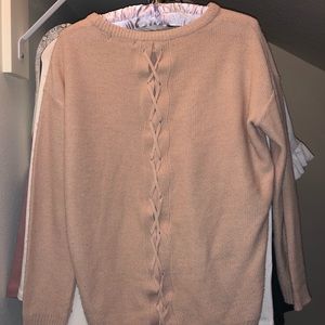 BRAVE SOUL LONDON CRISS-CROSS BACK SWEATER